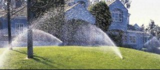 Sprinklers in yard